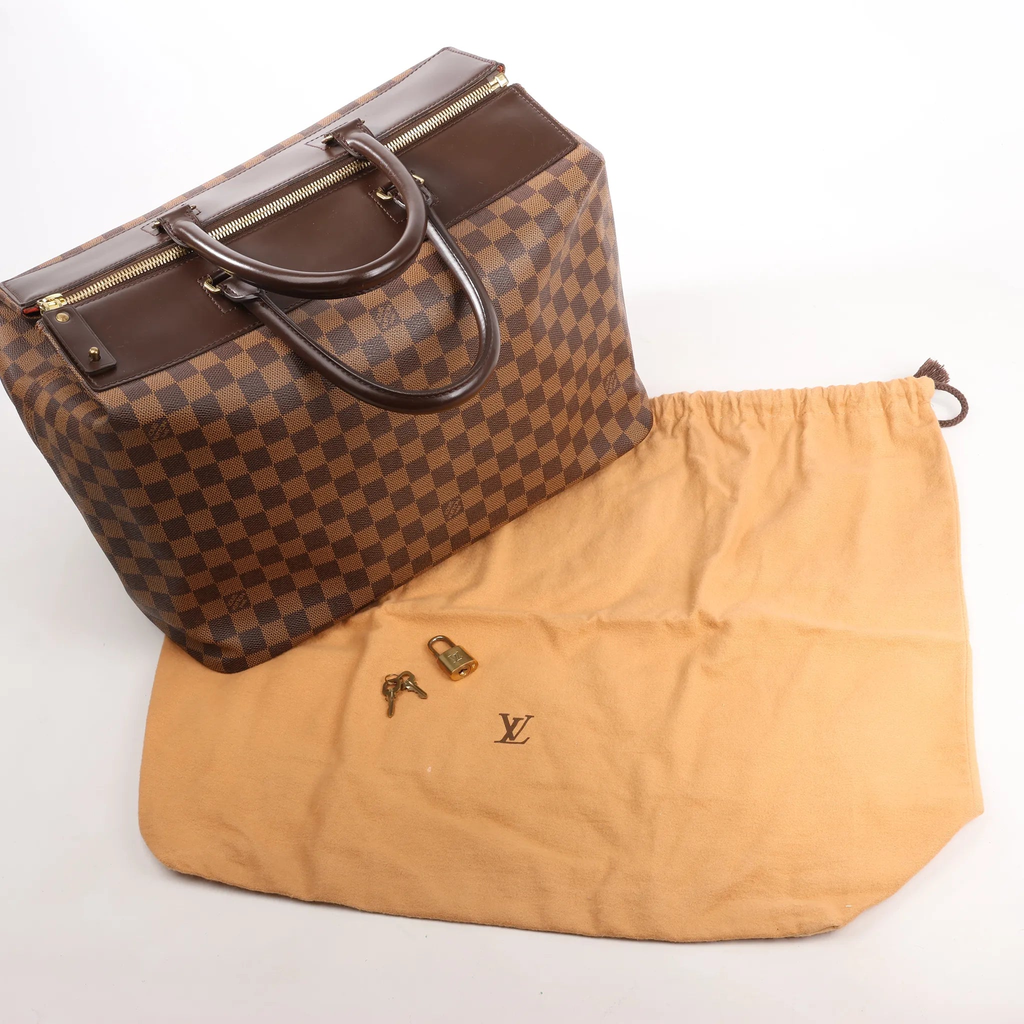 Louis Vuitton Greenwich PM Damier Ebene Handbag in Brown N41165