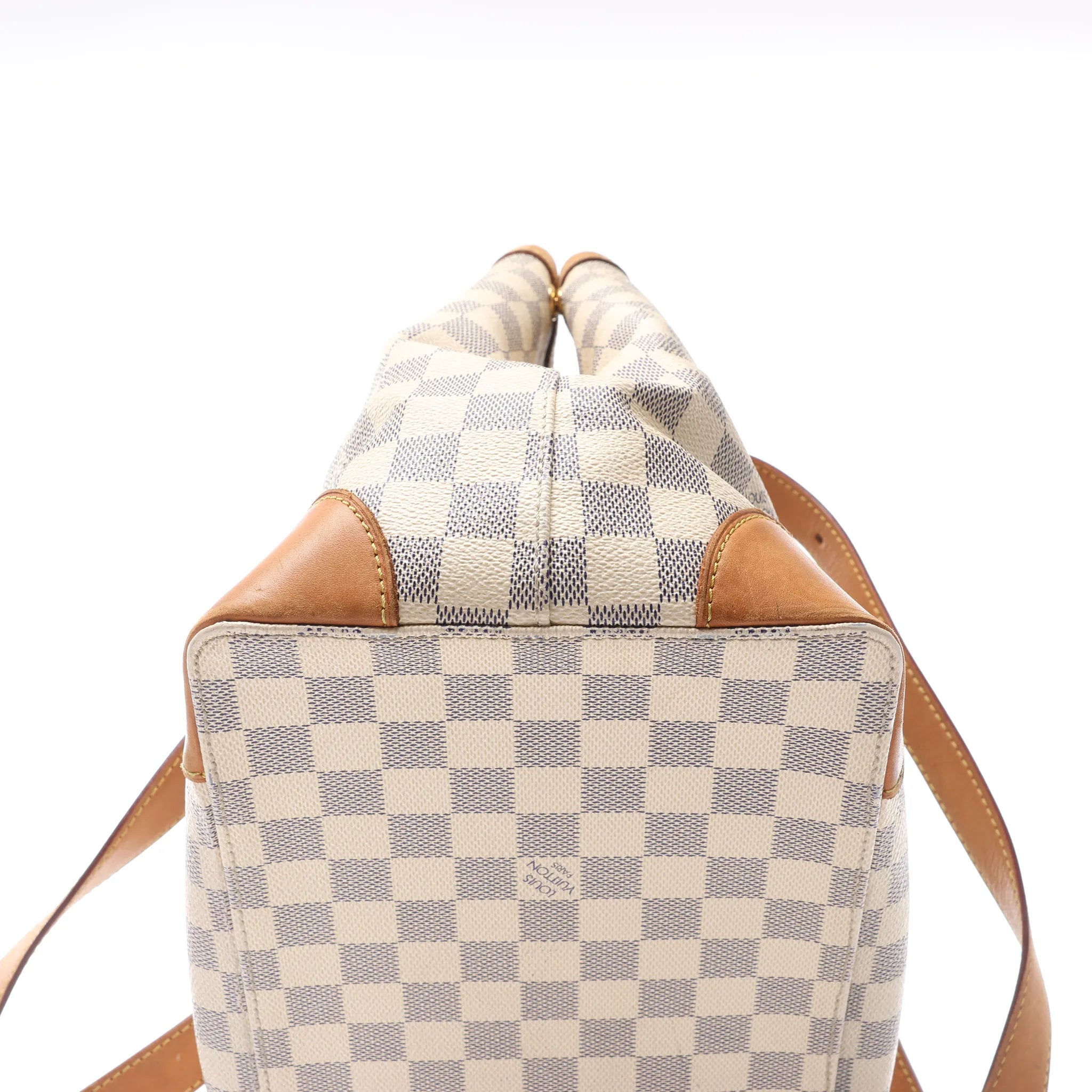 Louis Vuitton Hampstead MM Damier Azur Handbag in Beige N51206