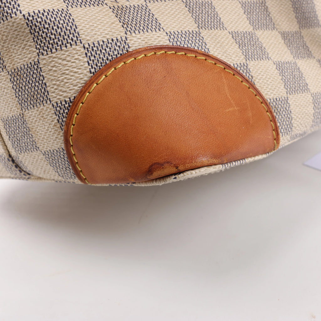 Louis Vuitton Hampstead MM Damier Azur Shoulder Bag in Beige N51206