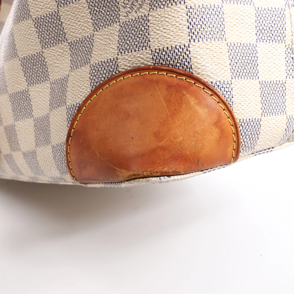 Louis Vuitton Hampstead MM Damier Azur Shoulder Bag in Beige N51206