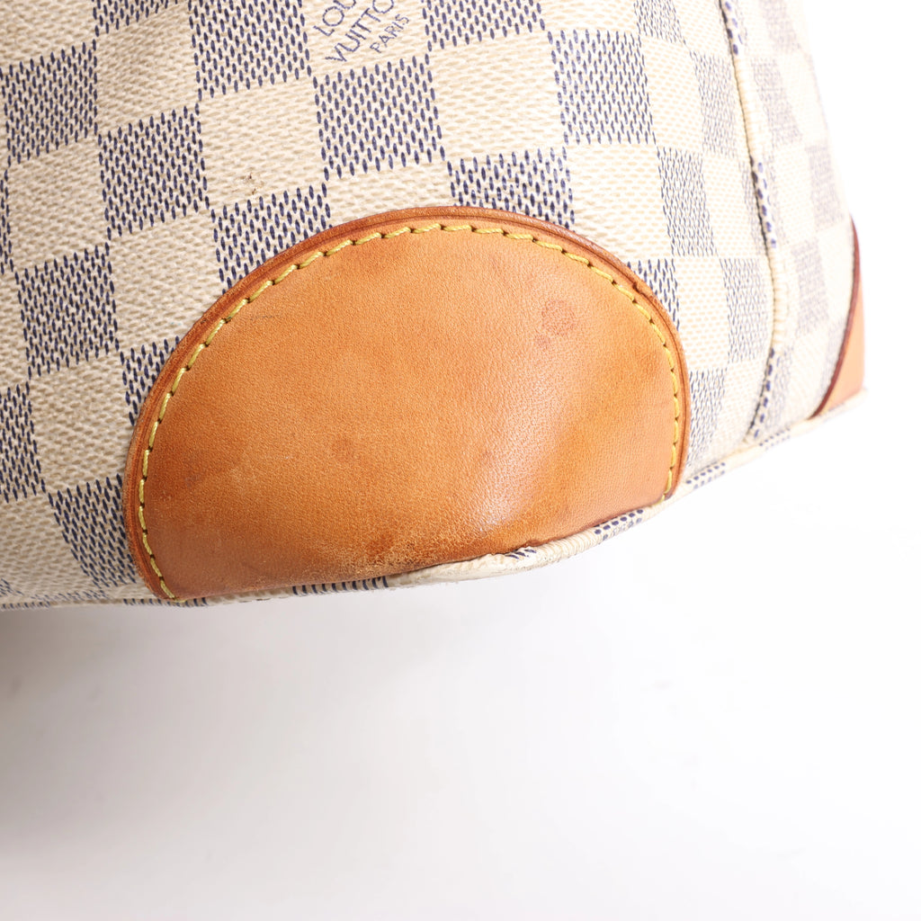 Louis Vuitton Hampstead MM Damier Azur Shoulder Bag in Beige N51206
