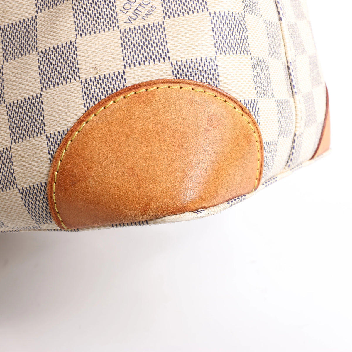 Louis Vuitton Hampstead MM Damier Azur Shoulder Bag in Beige N51206