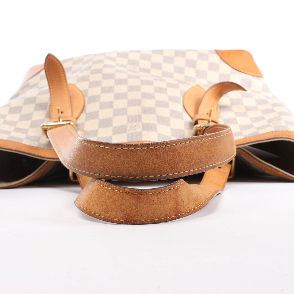 Louis Vuitton Hampstead MM Damier Azur Shoulder Bag in Beige N51206