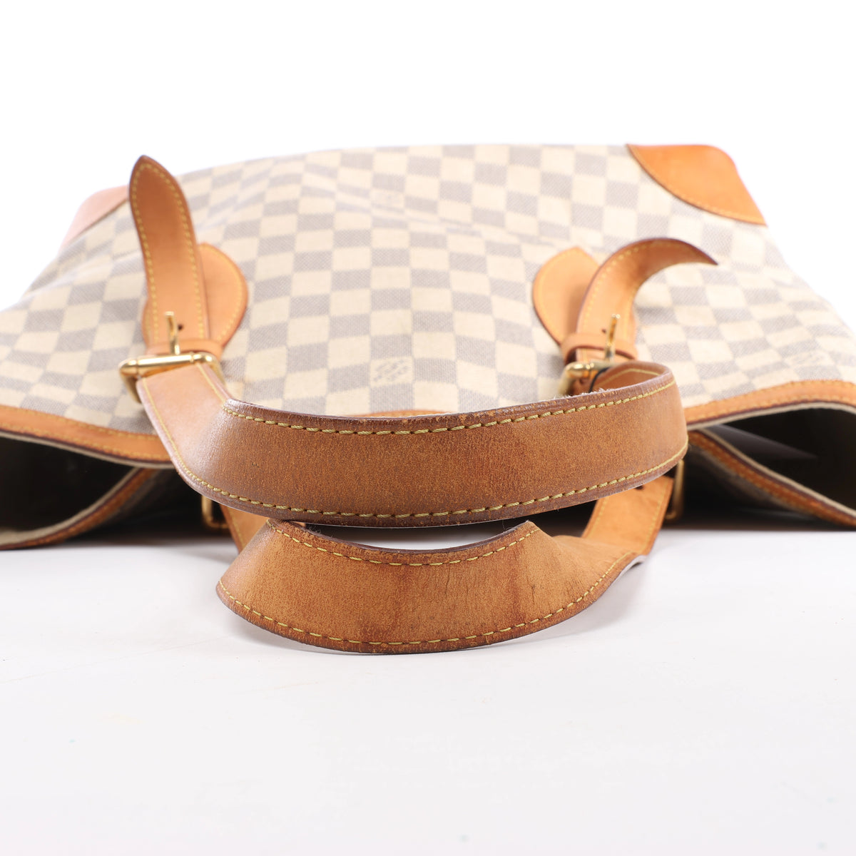 Louis Vuitton Hampstead MM Damier Azur Shoulder Bag in Beige N51206