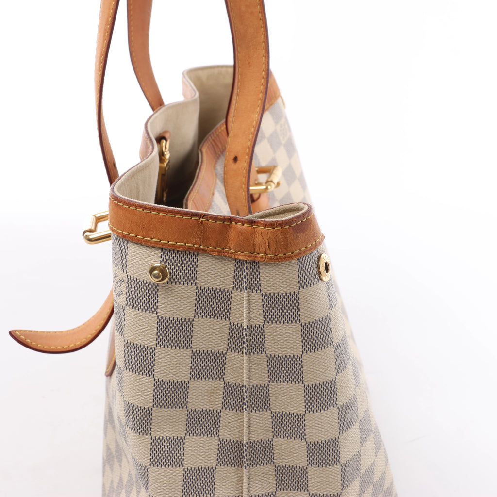 Louis Vuitton Hampstead MM Damier Azur Shoulder Bag in Beige N51206