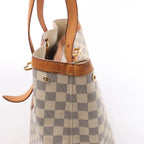 Louis Vuitton Hampstead MM Damier Azur Shoulder Bag in Beige N51206