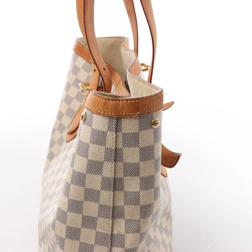Louis Vuitton Hampstead MM Damier Azur Shoulder Bag in Beige N51206