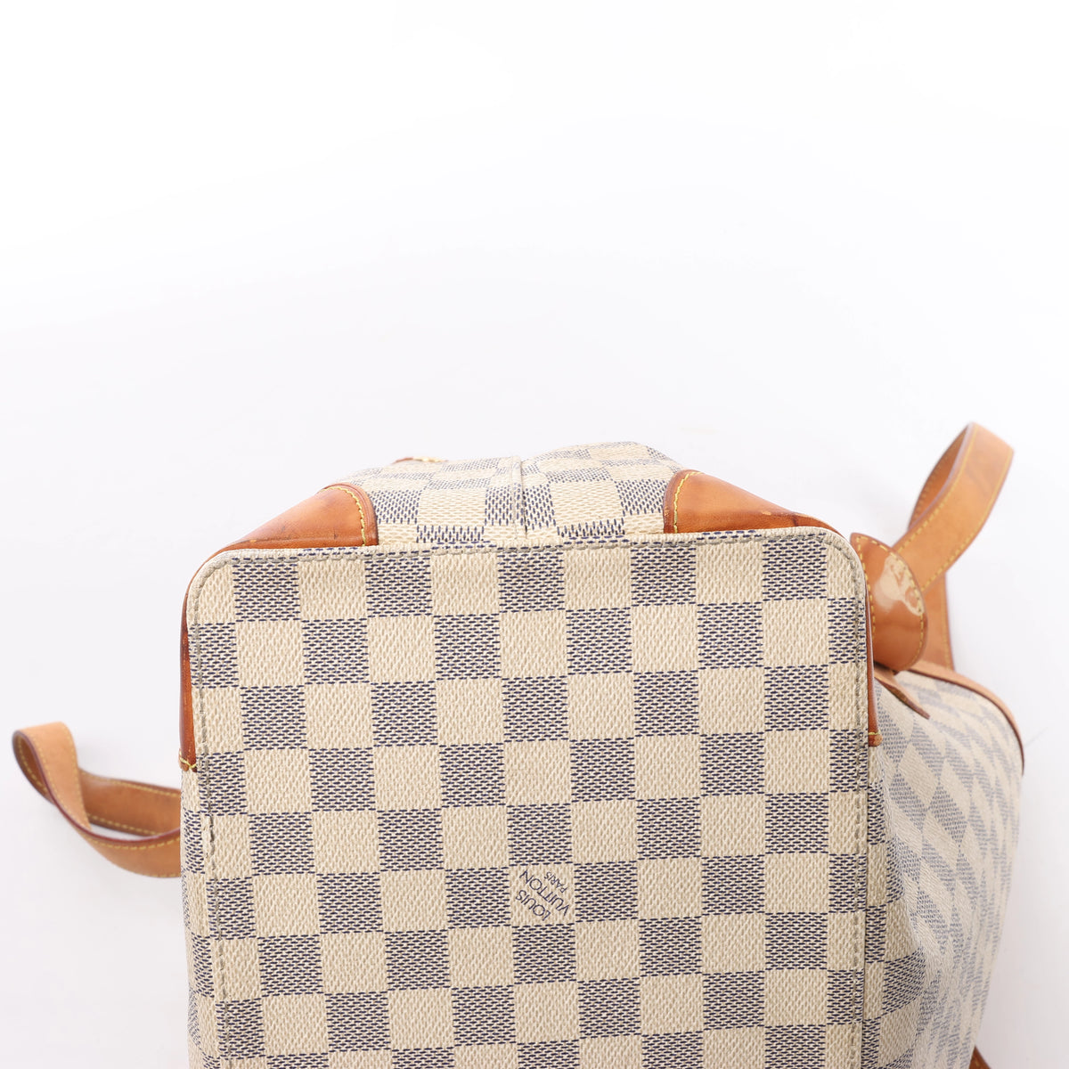 Louis Vuitton Hampstead MM Damier Azur Shoulder Bag in Beige N51206