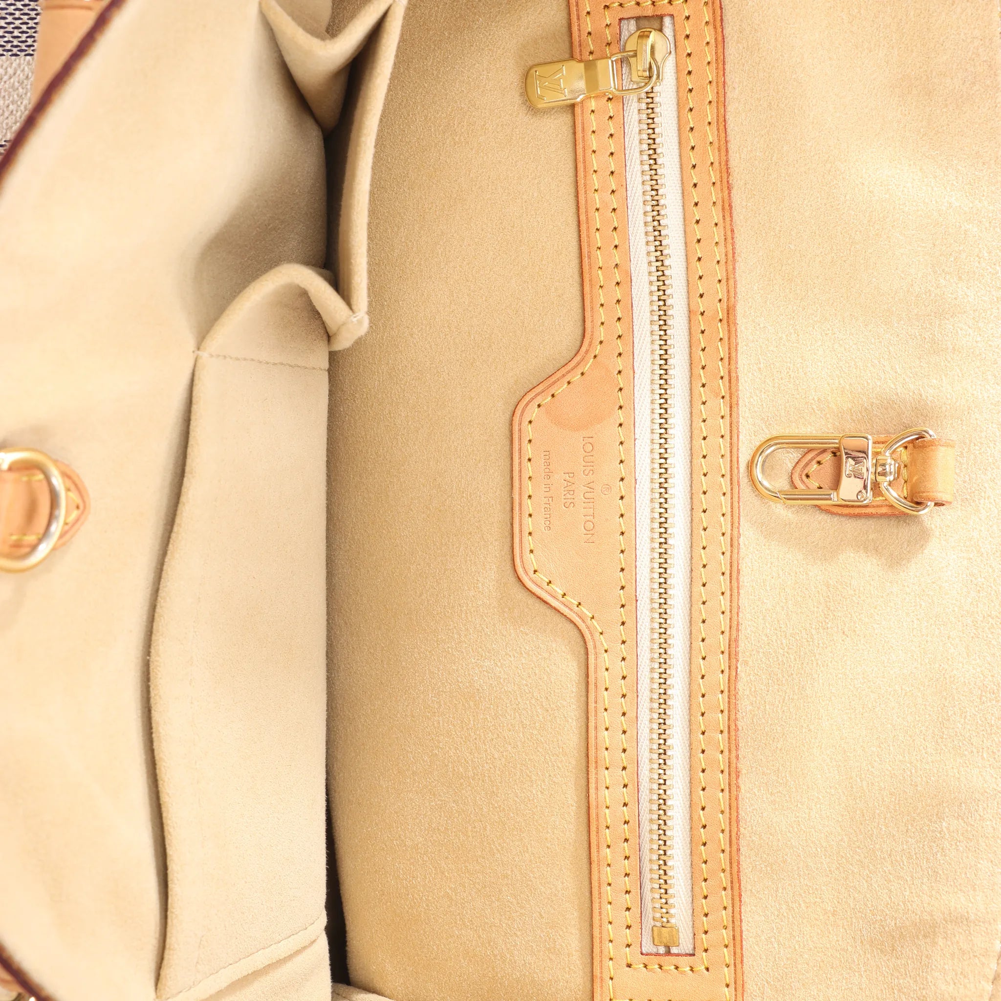 Louis Vuitton Hampstead PM Damier Azur Handbag in Beige N51207