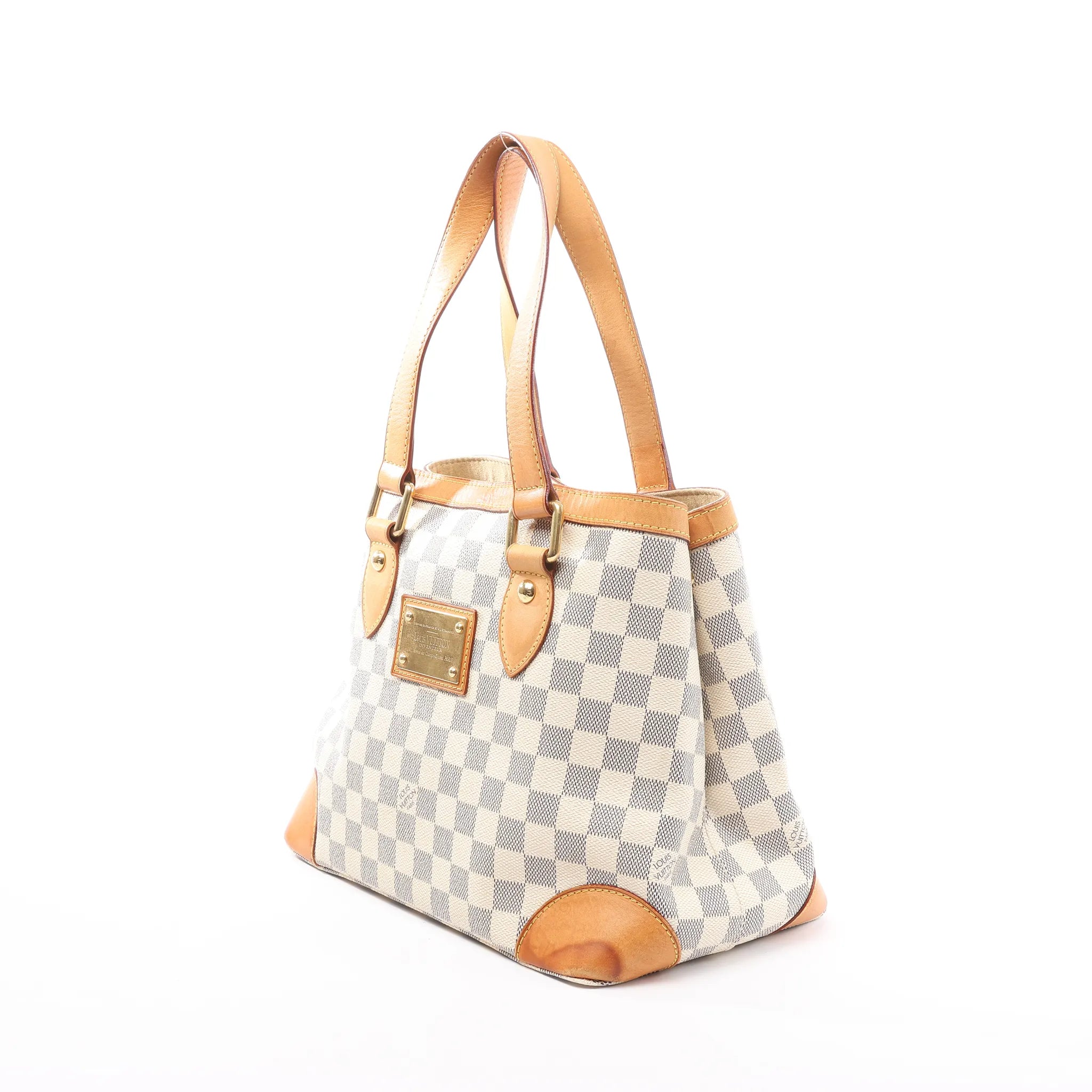 Louis Vuitton Hampstead PM Damier Azur Handbag in Beige N51207