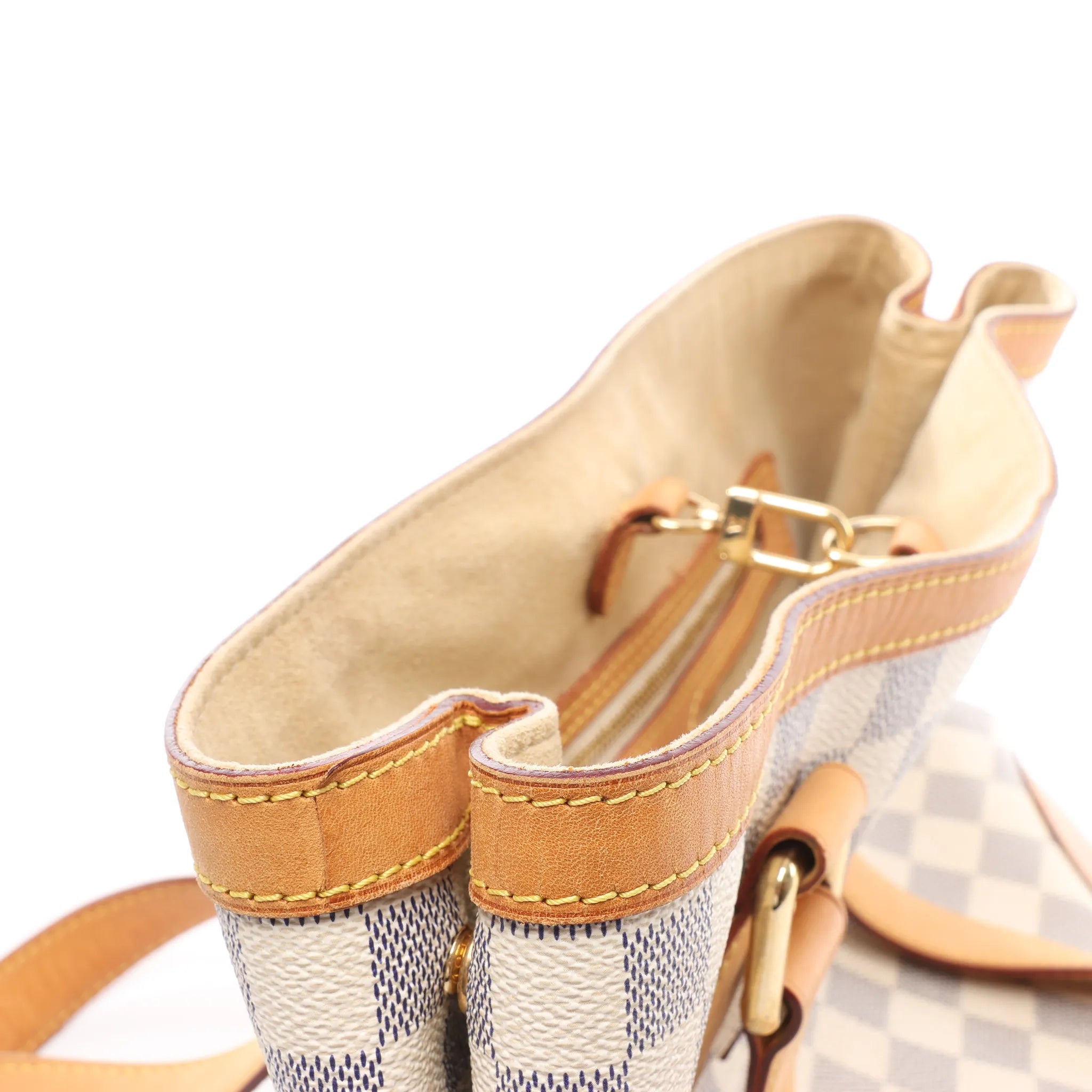 Louis Vuitton Hampstead PM Damier Azur Handbag in Beige N51207