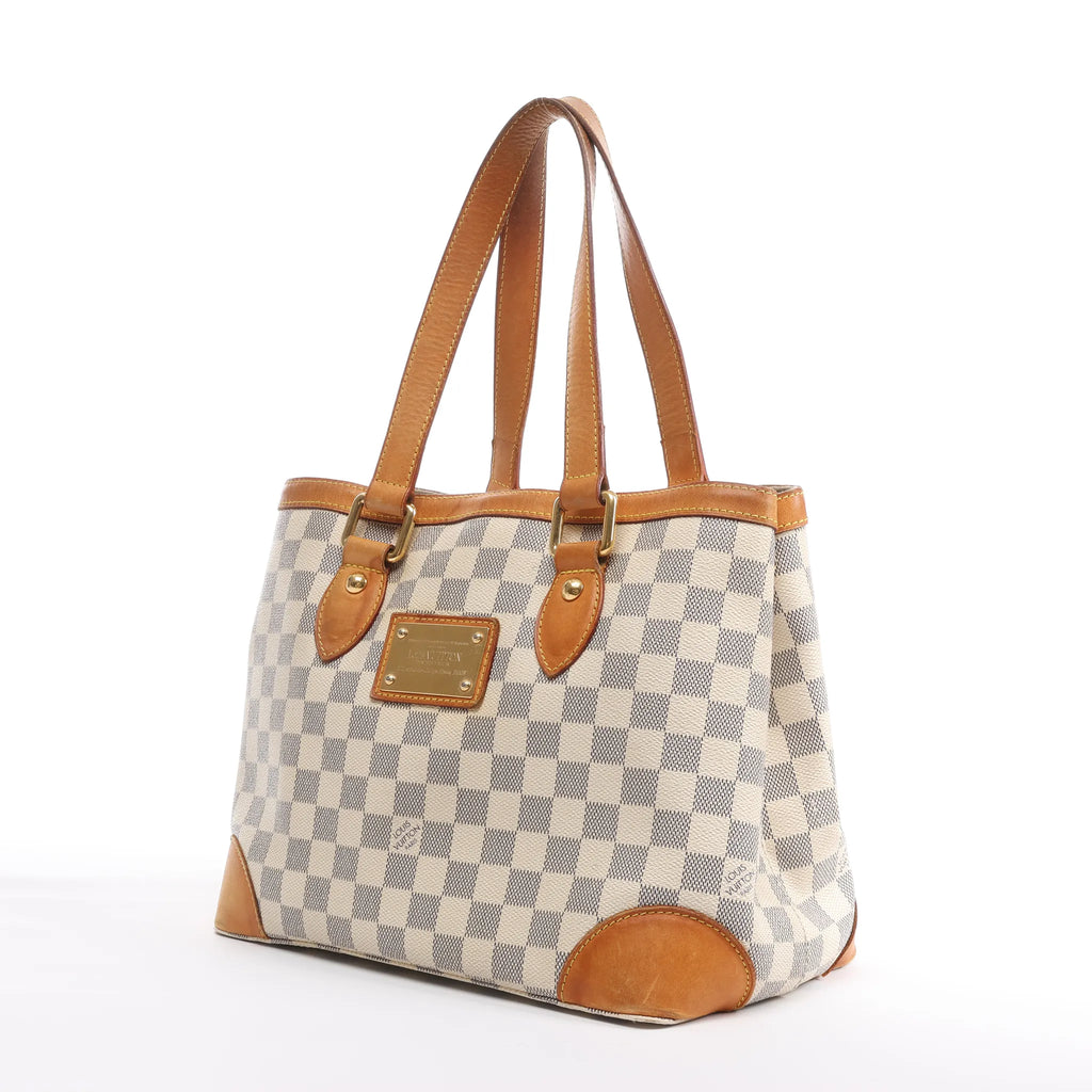 Louis Vuitton Hampstead PM Damier Azur Handbag in Beige N51207