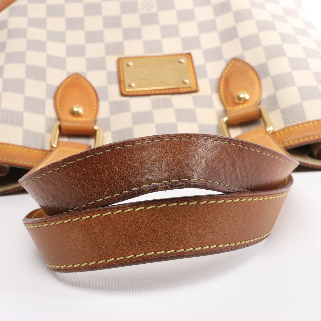 Louis Vuitton Hampstead PM Damier Azur Handbag in Beige N51207