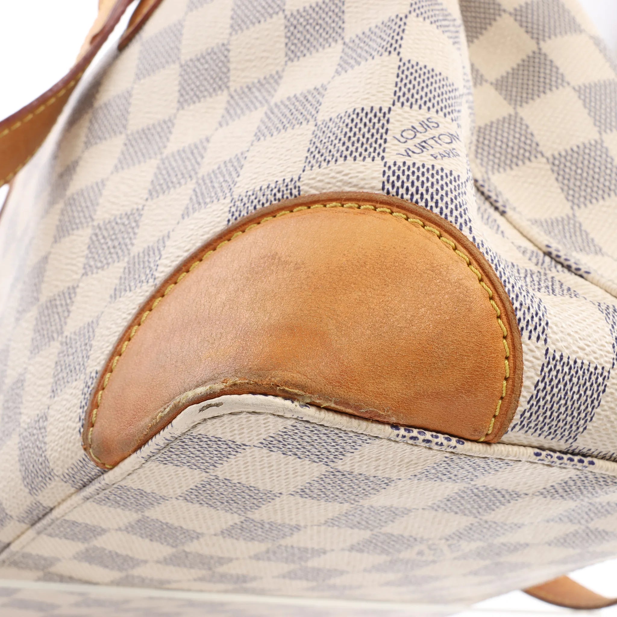 Louis Vuitton Hampstead PM Damier Azur Handbag in Beige N51207