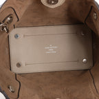 Louis Vuitton Hina Monogram Mahina Leather Shoulder Bag in Beige M54351