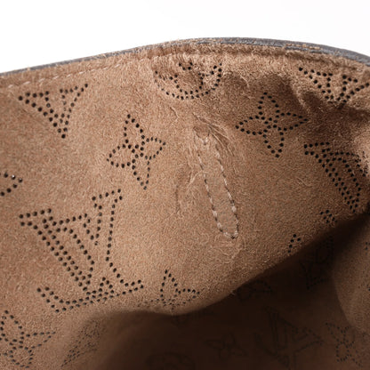 Louis Vuitton Hina Monogram Mahina Leather Shoulder Bag in Beige M54351