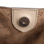 Louis Vuitton Hina Monogram Mahina Leather Shoulder Bag in Beige M54351