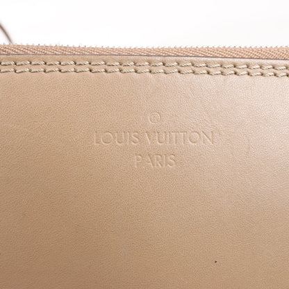 Louis Vuitton Hina Monogram Mahina Leather Shoulder Bag in Beige M54351