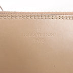 Louis Vuitton Hina Monogram Mahina Leather Shoulder Bag in Beige M54351