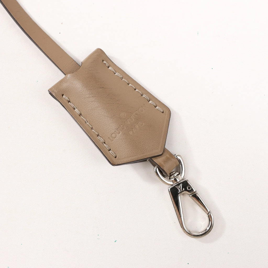 Louis Vuitton Hina Monogram Mahina Leather Shoulder Bag in Beige M54351
