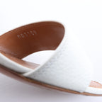 Louis Vuitton Horizon Leather Sandals in White MA1109, Size EU 38.5