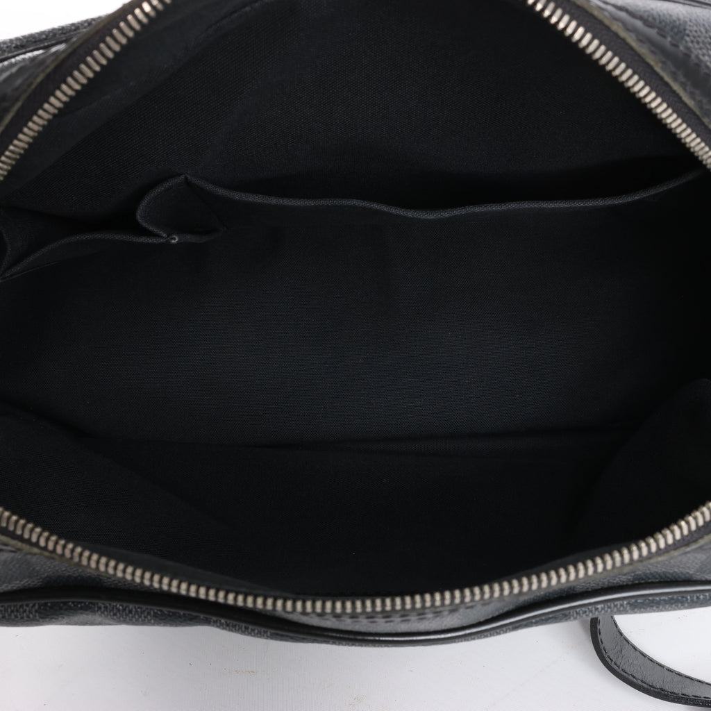 Louis Vuitton Sac Leoh Damier Graphite Messenger Crossbody Bag in Black N45252
