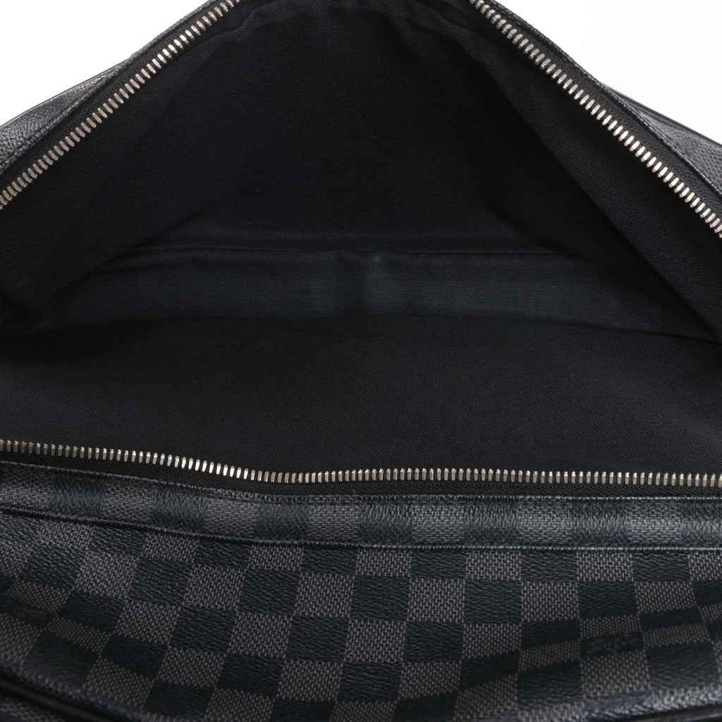 Louis Vuitton Sac Leoh Damier Graphite Messenger Crossbody Bag in Black N45252