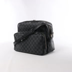 Louis Vuitton Sac Leoh Damier Graphite Messenger Crossbody Bag in Black N45252