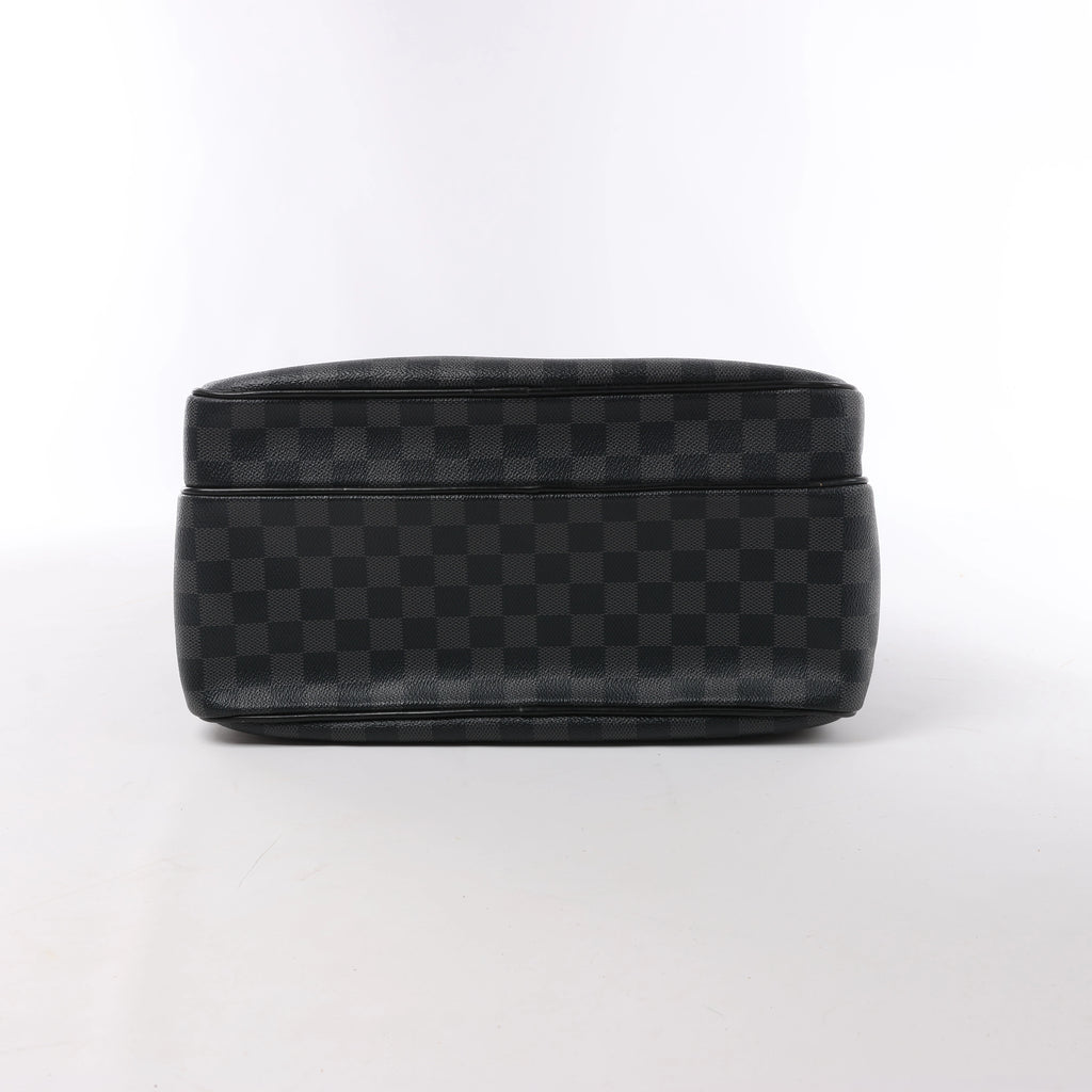 Louis Vuitton Sac Leoh Damier Graphite Messenger Crossbody Bag in Black N45252