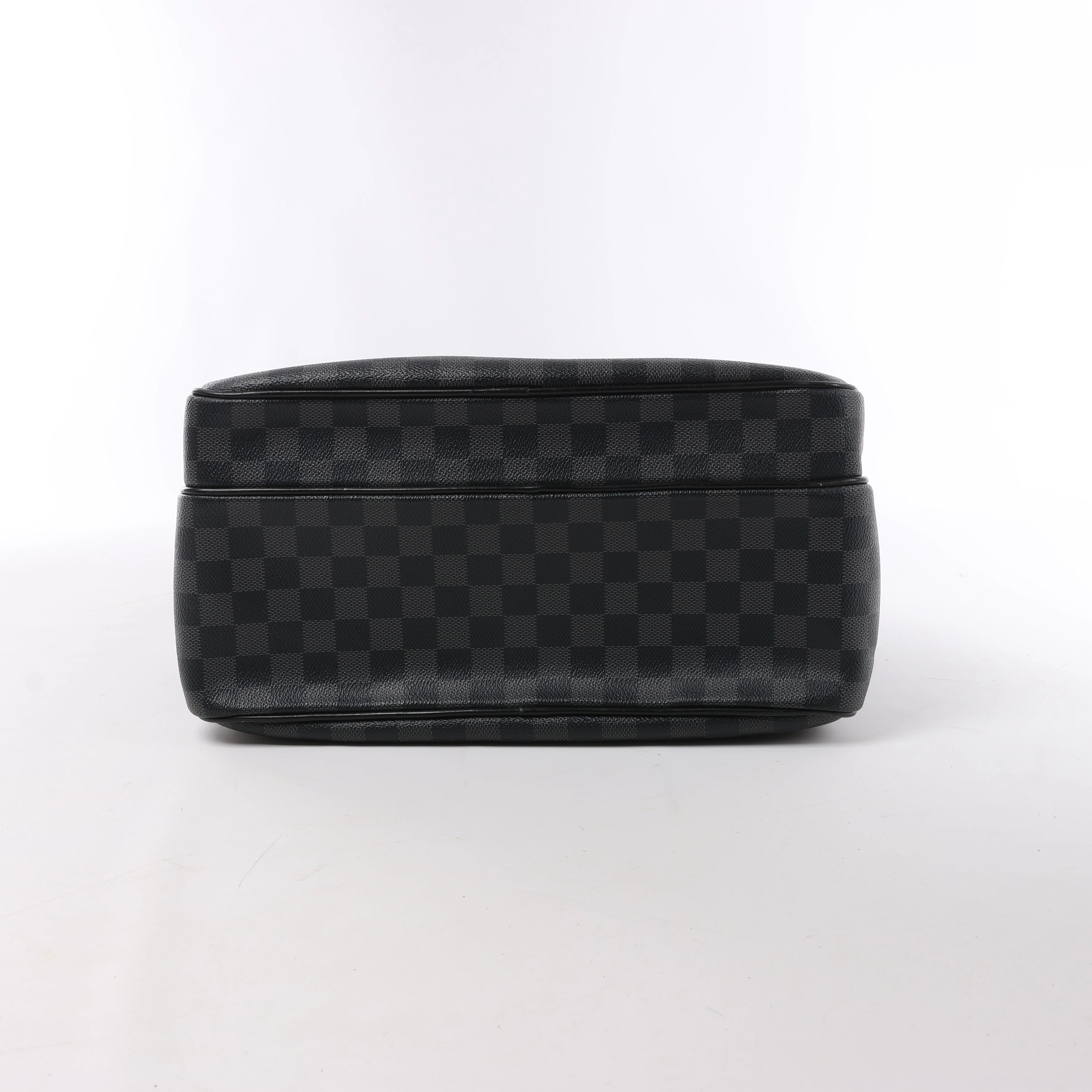 Louis Vuitton Sac Leoh Damier Graphite Messenger Crossbody Bag in Black N45252