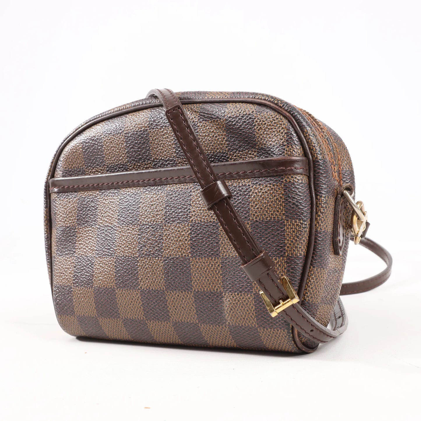Louis Vuitton Damier Ebene Ipanema Pochette Crossbody Bag in Brown N51296