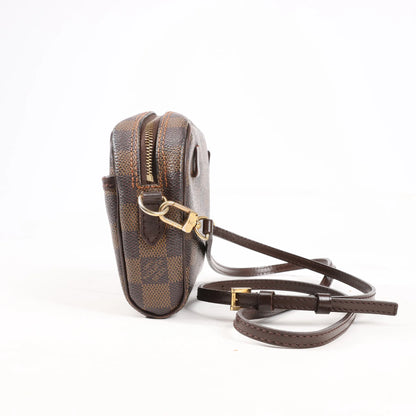 Louis Vuitton Damier Ebene Ipanema Pochette Crossbody Bag in Brown N51296