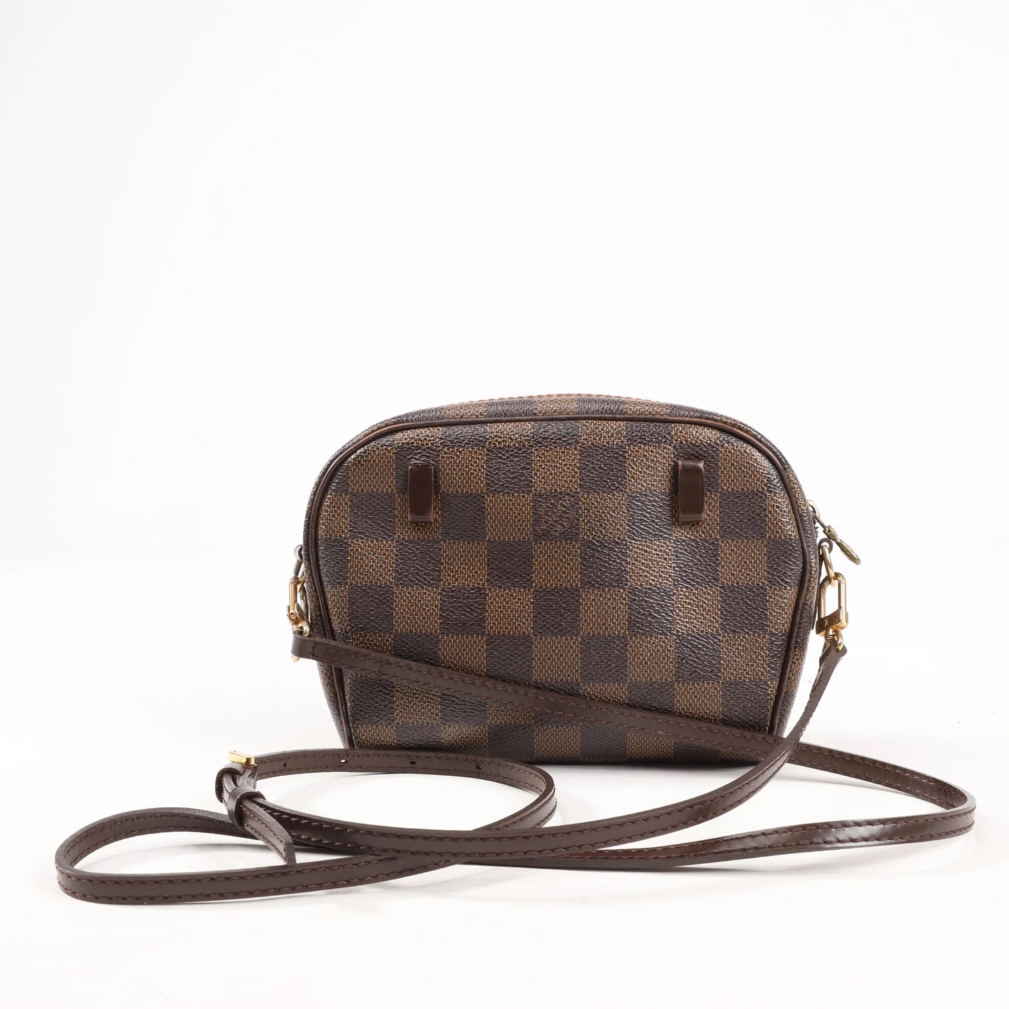 Louis Vuitton Damier Ebene Ipanema Pochette Crossbody Bag in Brown N51296