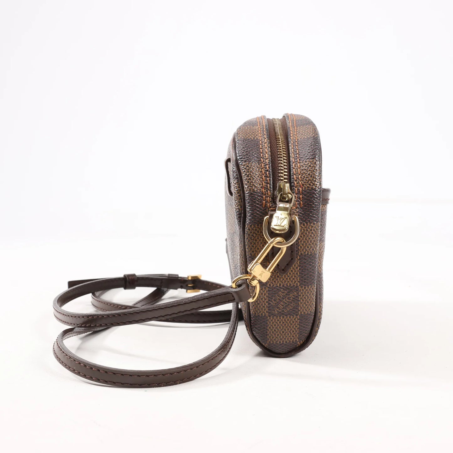 Louis Vuitton Damier Ebene Ipanema Pochette Crossbody Bag in Brown N51296