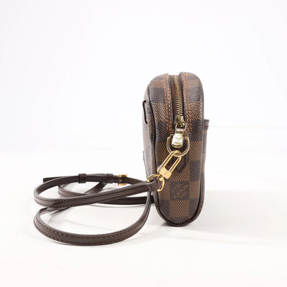 Louis Vuitton Damier Ebene Ipanema Pochette Crossbody Bag in Brown N51296