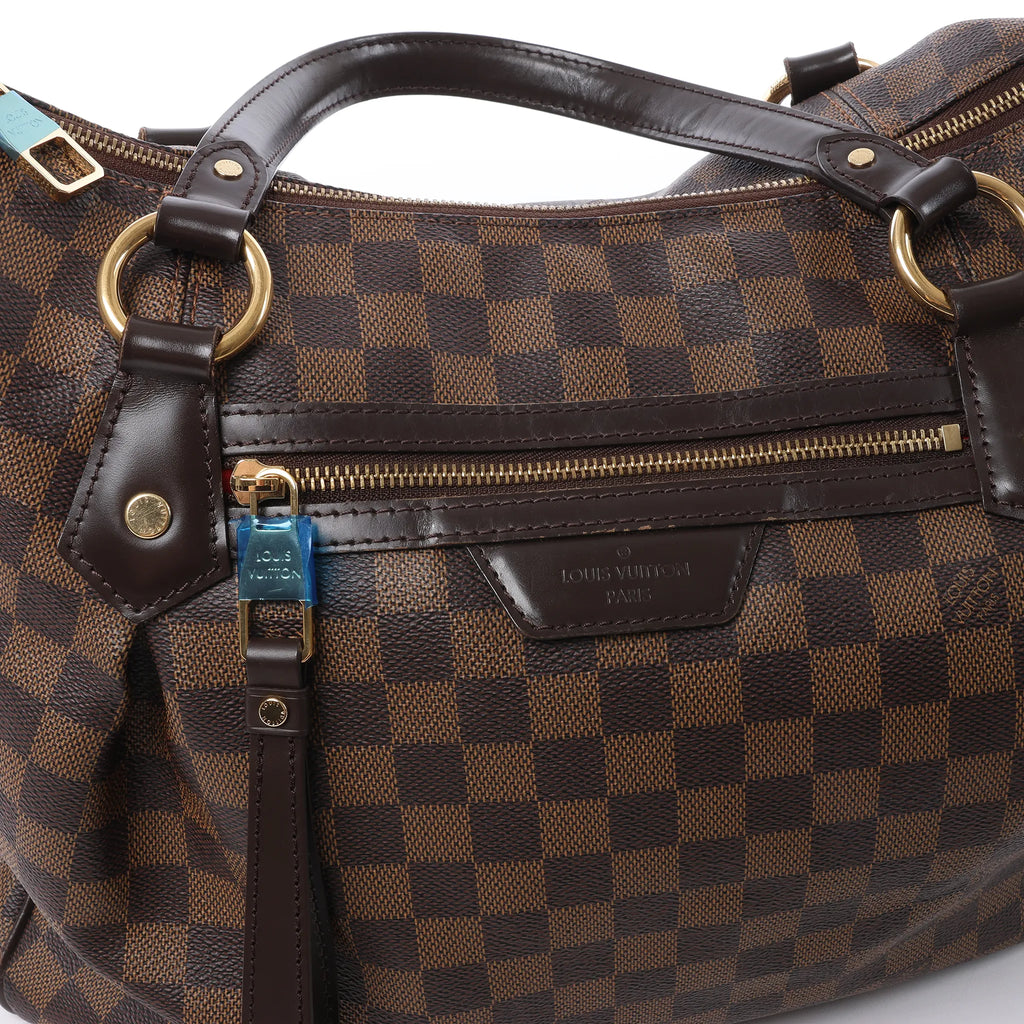 Louis Vuitton Ivorie MM Damier Ebene Shoulder Bag in Brown N41131