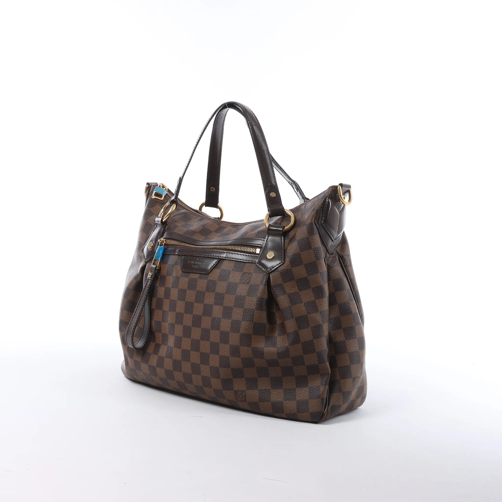 Louis Vuitton Ivorie MM Damier Ebene Shoulder Bag in Brown N41131