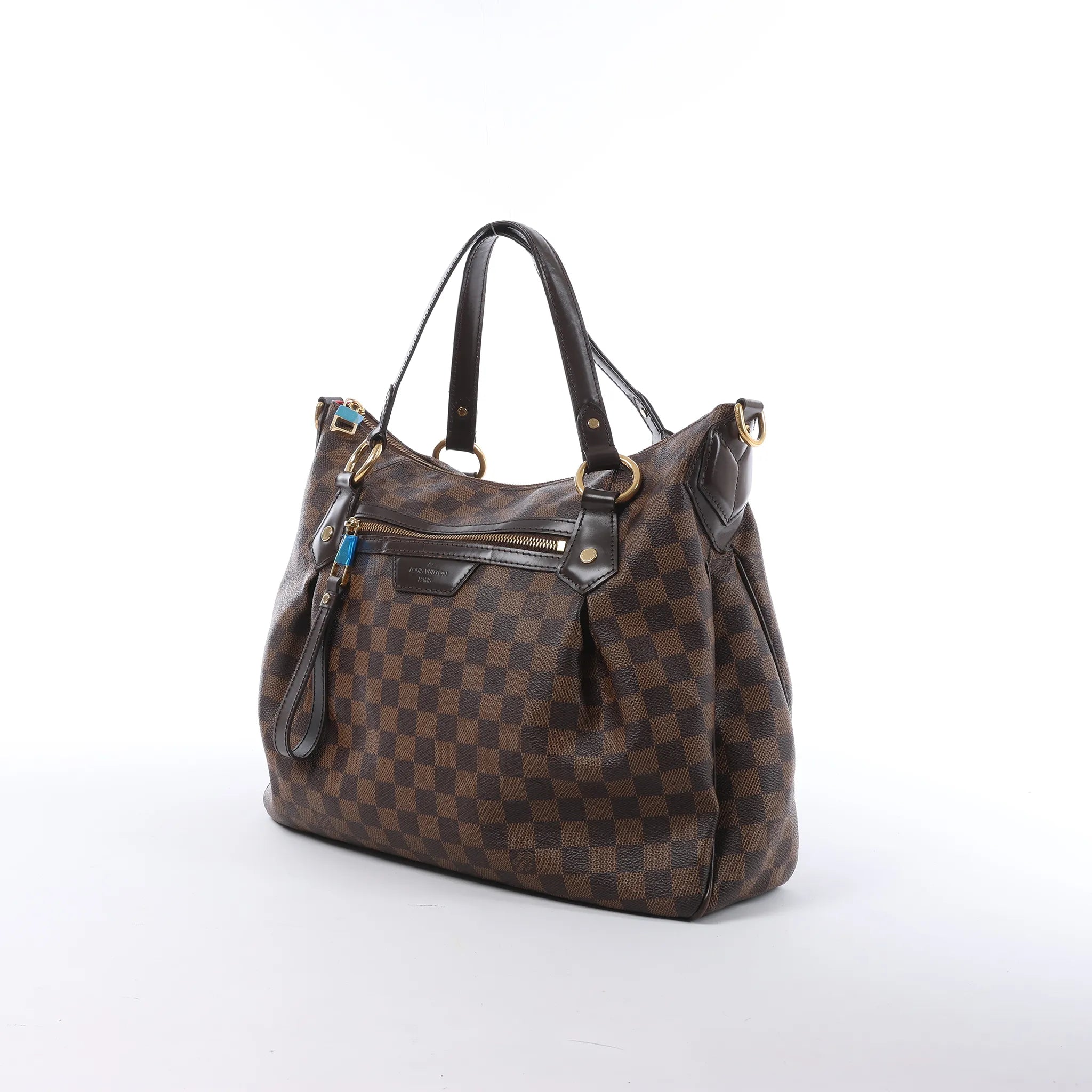 Louis Vuitton Ivorie MM Damier Ebene Shoulder Bag in Brown N41131