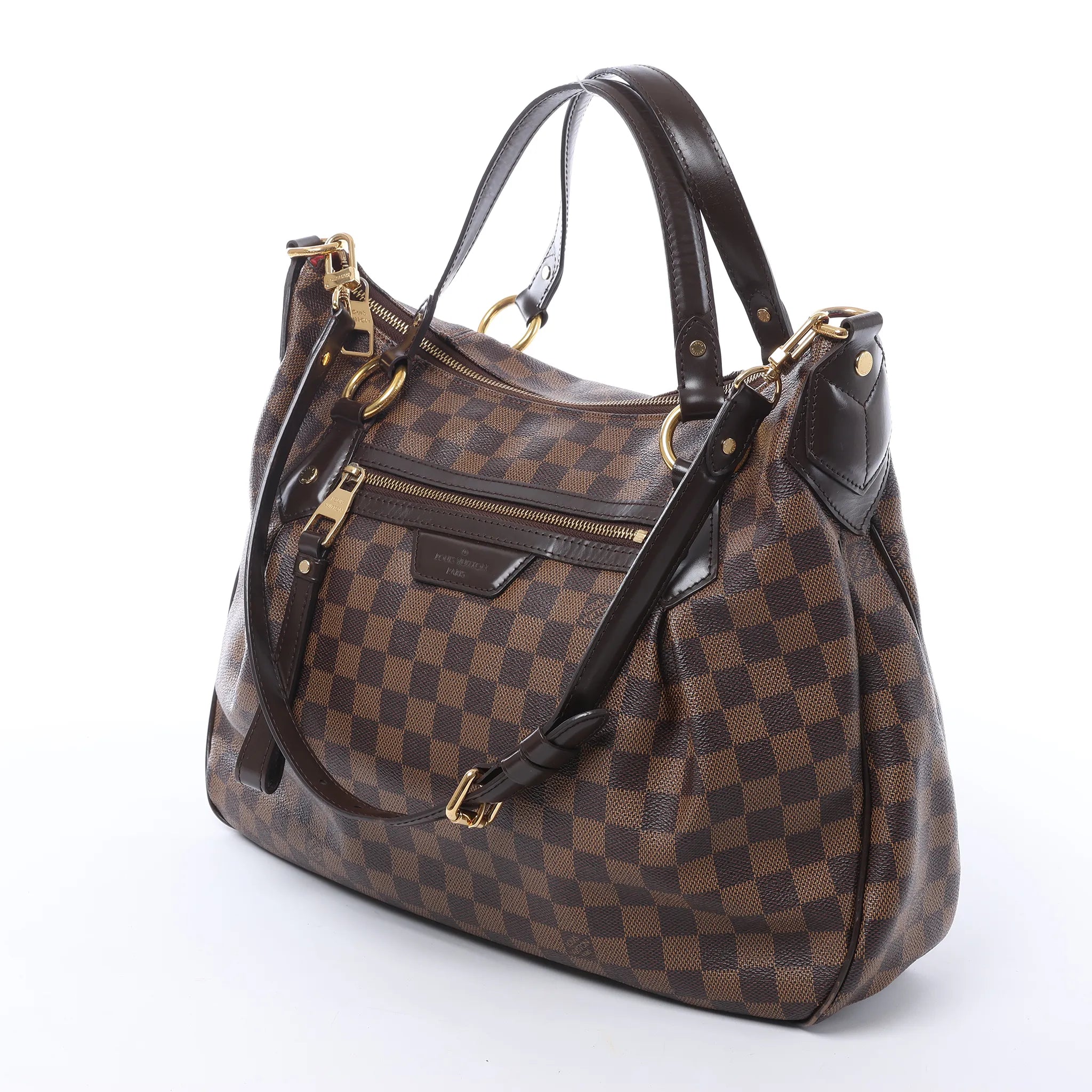 Louis Vuitton Ivorie MM Damier Ebene Shoulder Bag in Brown N41131