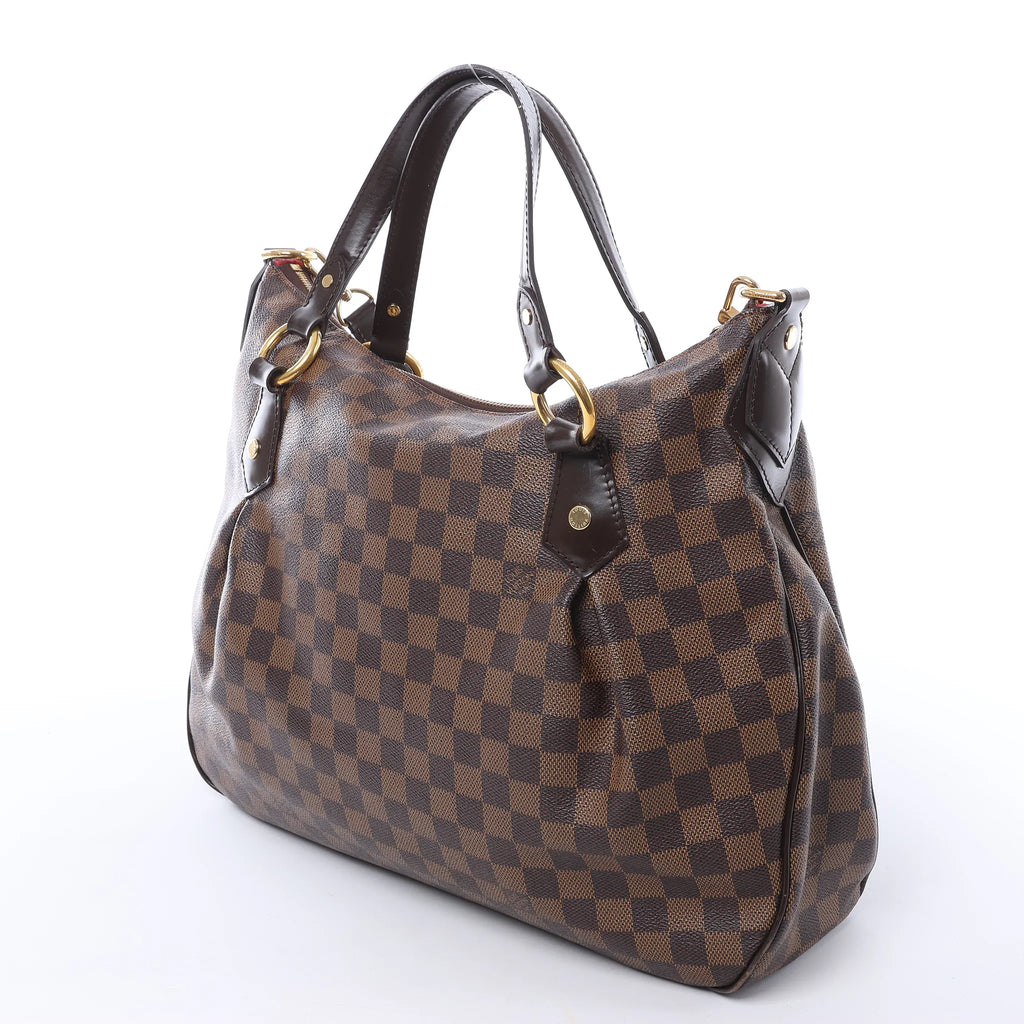 Louis Vuitton Ivorie MM Damier Ebene Shoulder Bag in Brown N41131