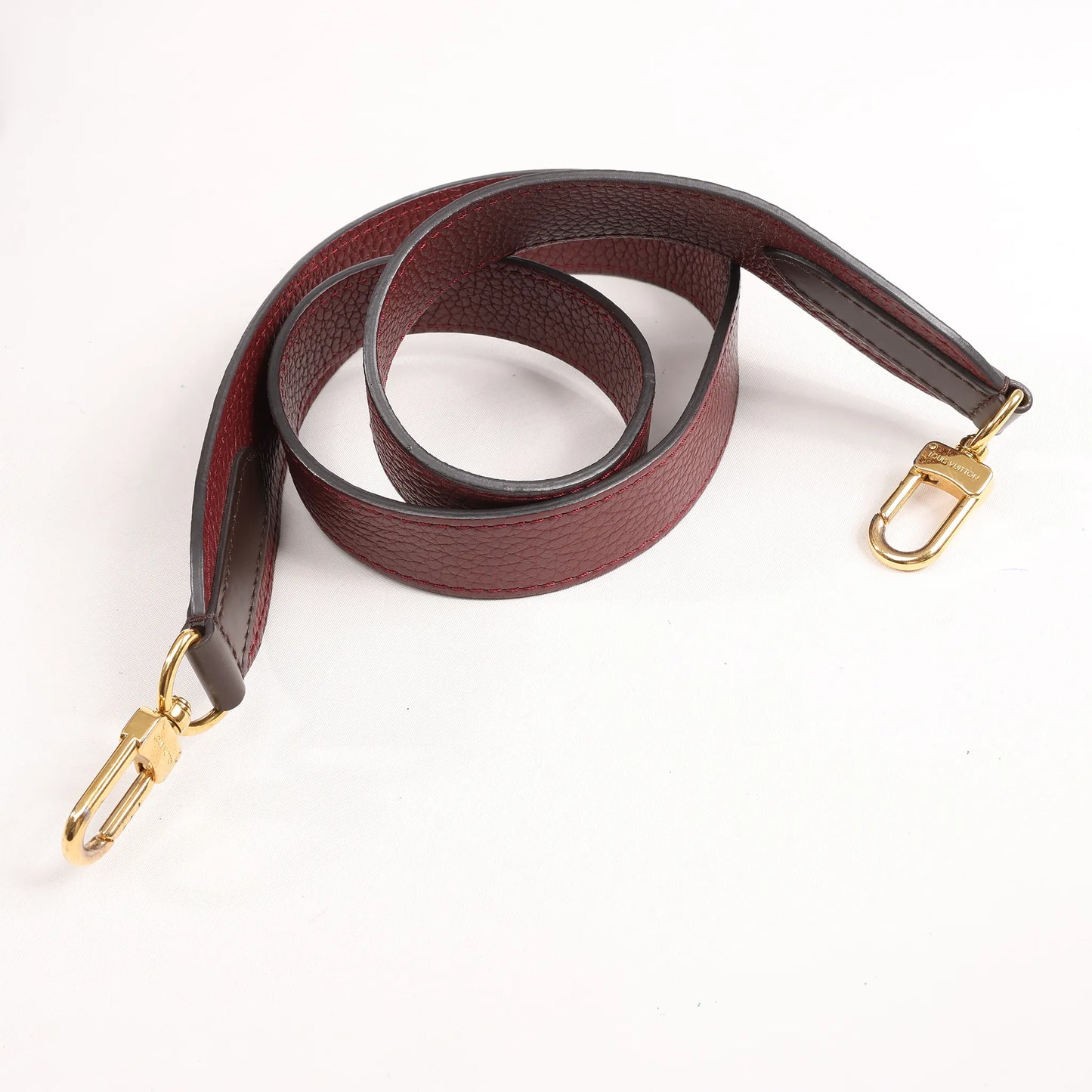 Louis Vuitton Jersey Damier x Leather 2Way Shoulder Bag in Brown x Burgundy N44021