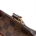 Louis Vuitton Jersey Damier x Leather 2Way Shoulder Bag in Brown x Burgundy N44021