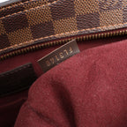 Louis Vuitton Jersey Damier x Leather 2Way Shoulder Bag in Brown x Burgundy N44021