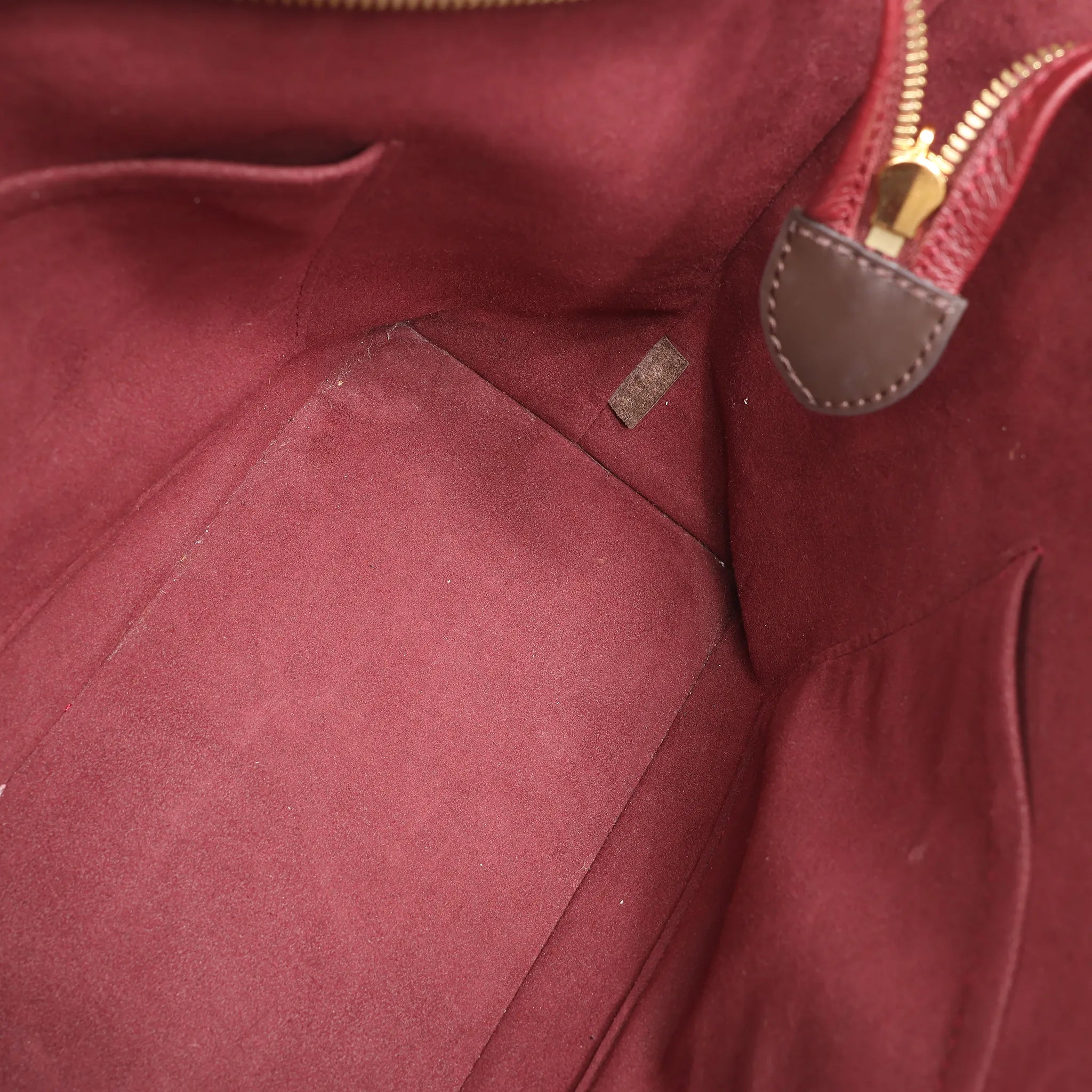 Louis Vuitton Jersey Damier x Leather 2Way Shoulder Bag in Brown x Burgundy N44021