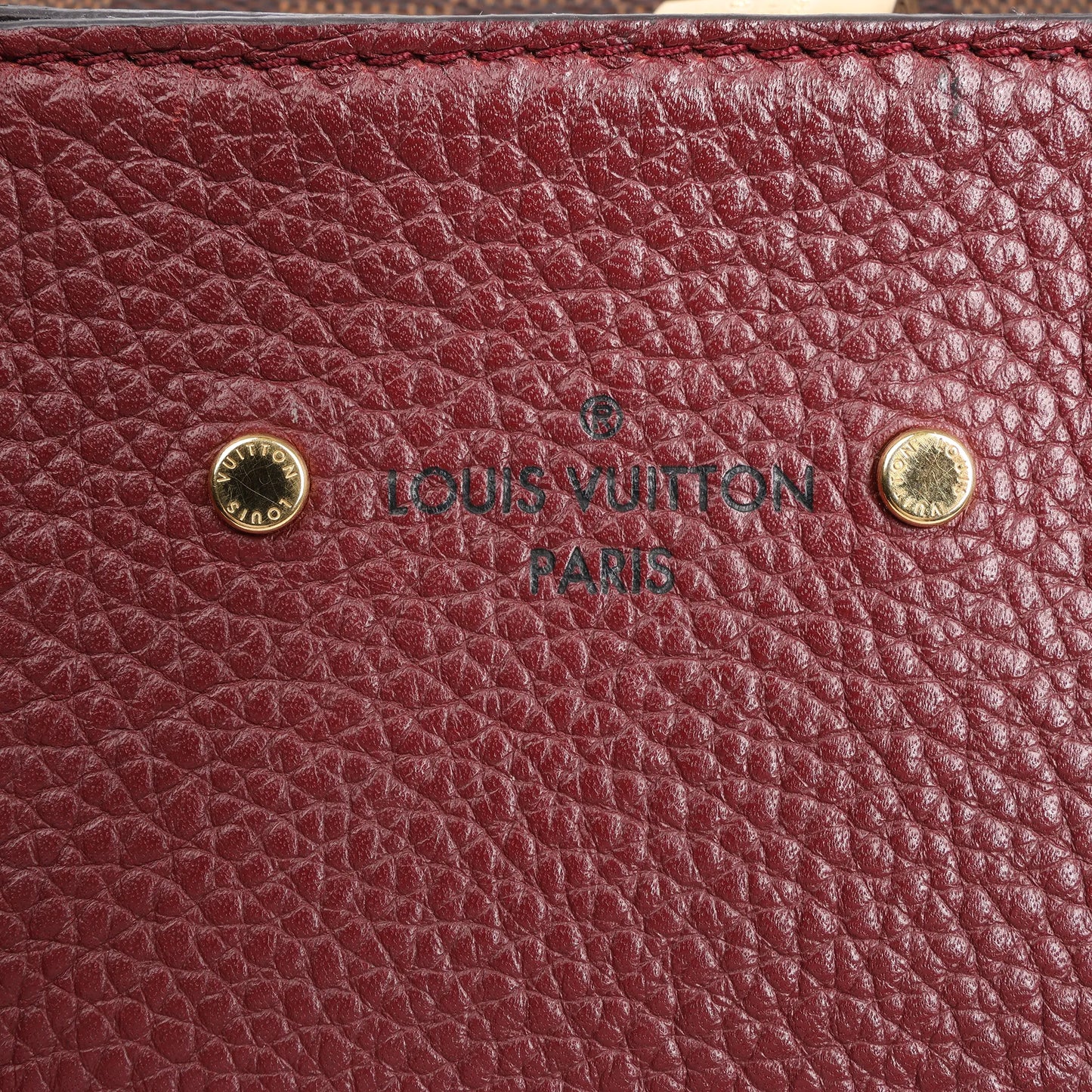 Louis Vuitton Jersey Damier x Leather 2Way Shoulder Bag in Brown x Burgundy N44021