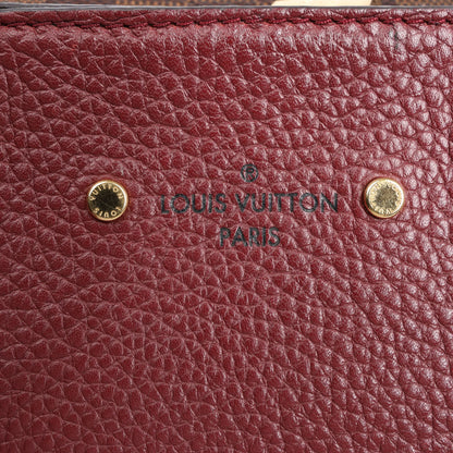 Louis Vuitton Jersey Damier x Leather 2Way Shoulder Bag in Brown x Burgundy N44021