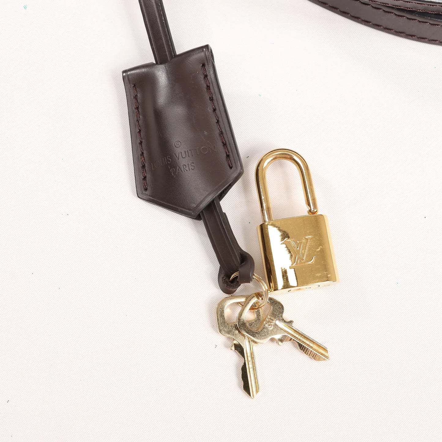 Louis Vuitton Jersey Damier x Leather 2Way Shoulder Bag in Brown x Burgundy N44021