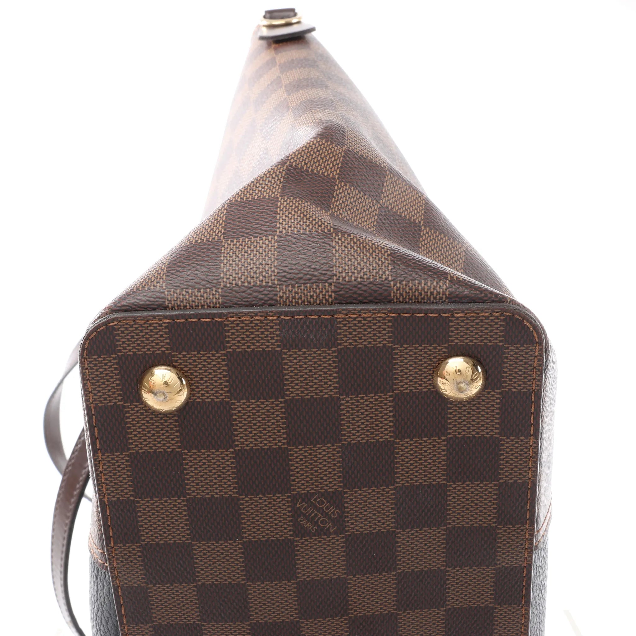 Louis Vuitton Jersey MM Damier x Leather 2Way Shoulder Bag in Brown x Black N44023