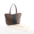 Louis Vuitton Jersey MM Damier x Leather 2Way Shoulder Bag in Brown x Black N44023