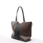 Louis Vuitton Jersey MM Damier x Leather 2Way Shoulder Bag in Brown x Black N44023